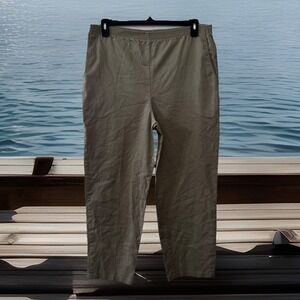 VTG 80 Act III‎ Womens Khaki Capris Pants Sz 16 wrinkle resistant USA Deadstock